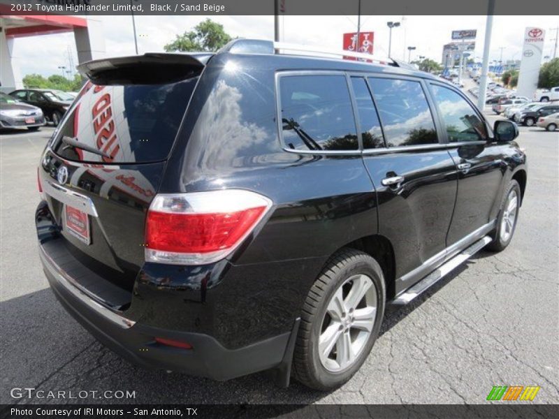 Black / Sand Beige 2012 Toyota Highlander Limited