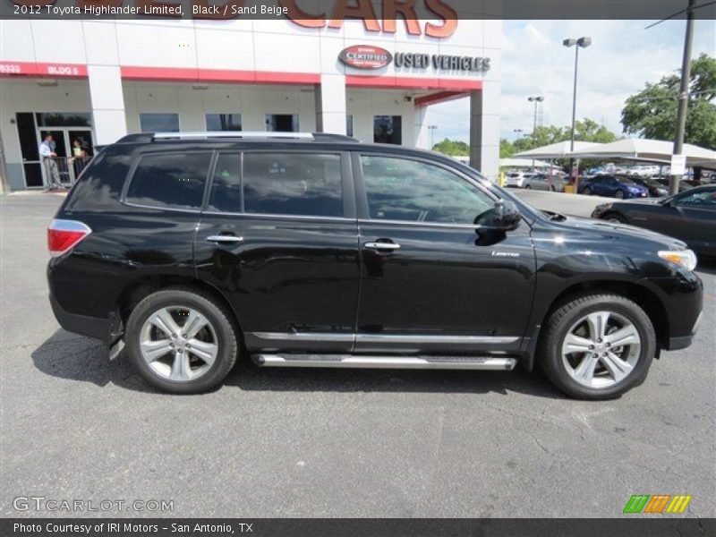 Black / Sand Beige 2012 Toyota Highlander Limited