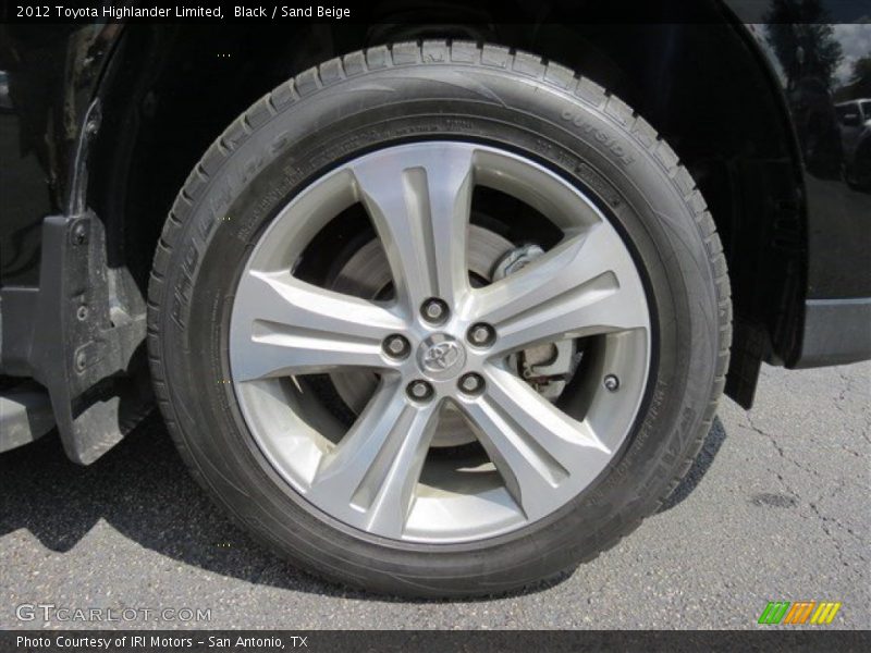 Black / Sand Beige 2012 Toyota Highlander Limited