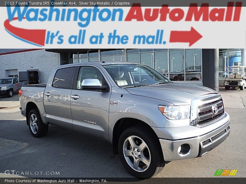 Silver Sky Metallic / Graphite 2013 Toyota Tundra SR5 CrewMax 4x4