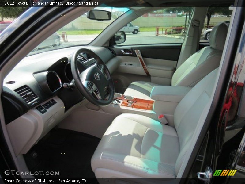Black / Sand Beige 2012 Toyota Highlander Limited