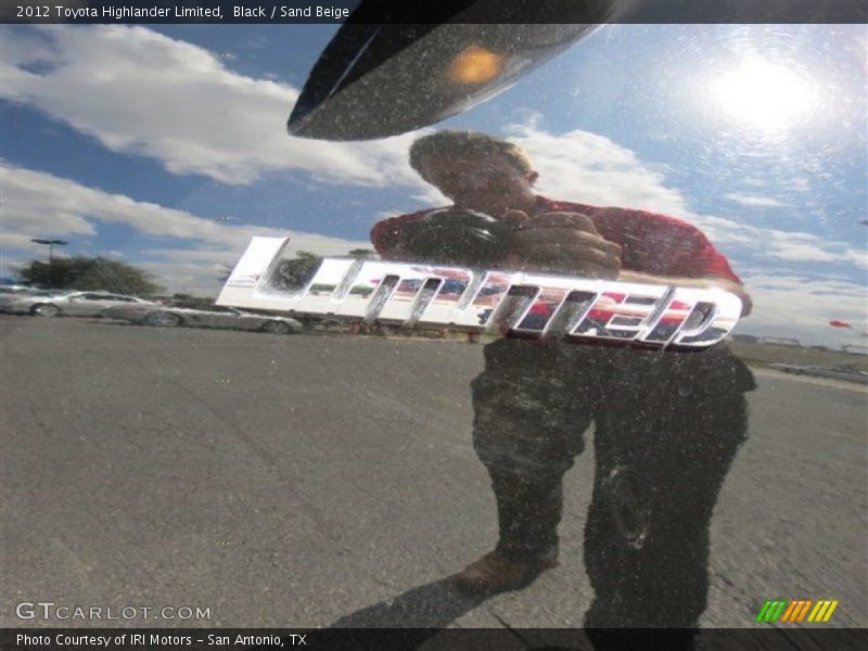 Black / Sand Beige 2012 Toyota Highlander Limited