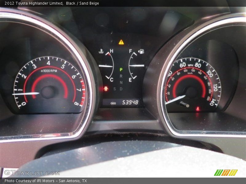 Black / Sand Beige 2012 Toyota Highlander Limited