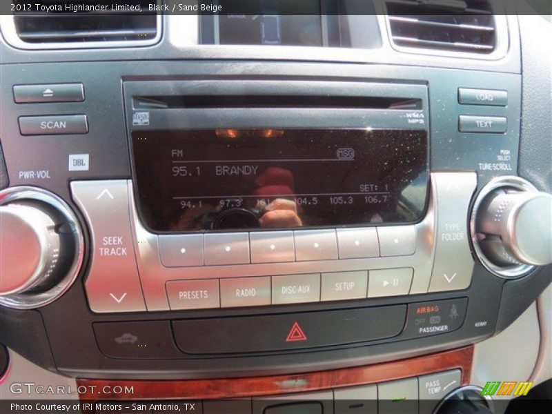 Black / Sand Beige 2012 Toyota Highlander Limited