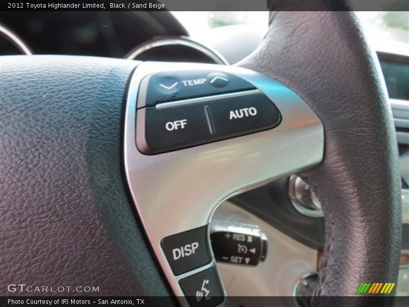 Black / Sand Beige 2012 Toyota Highlander Limited