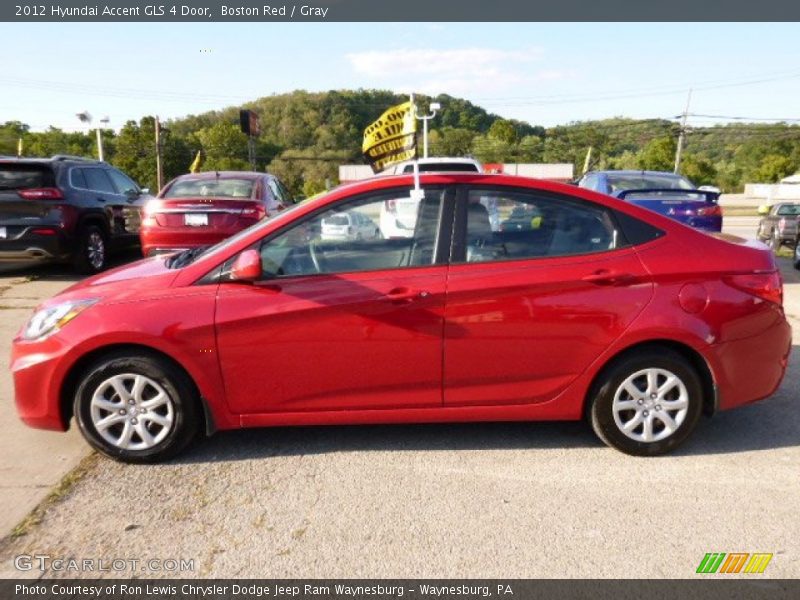 Boston Red / Gray 2012 Hyundai Accent GLS 4 Door