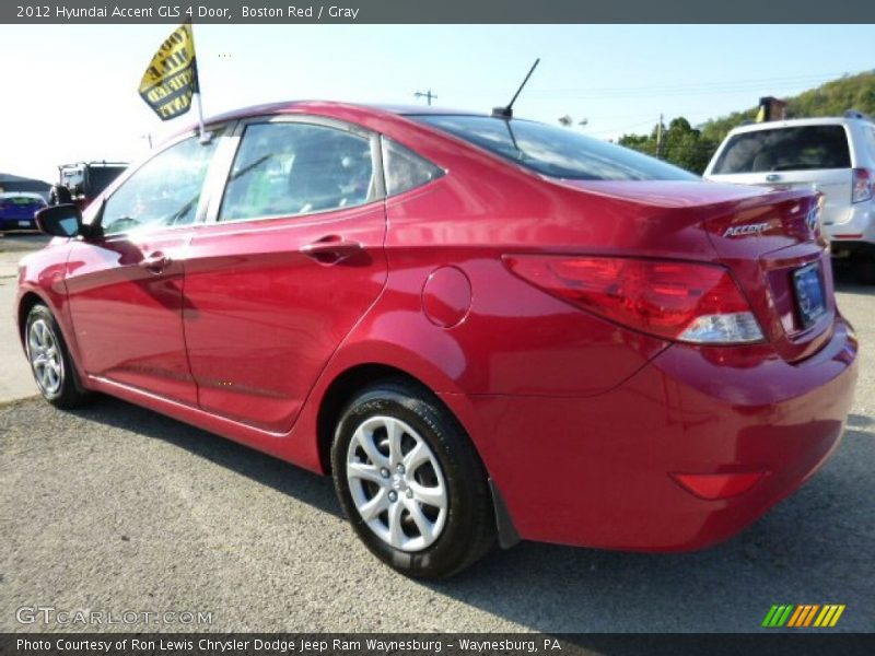 Boston Red / Gray 2012 Hyundai Accent GLS 4 Door