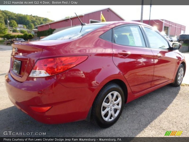 Boston Red / Gray 2012 Hyundai Accent GLS 4 Door