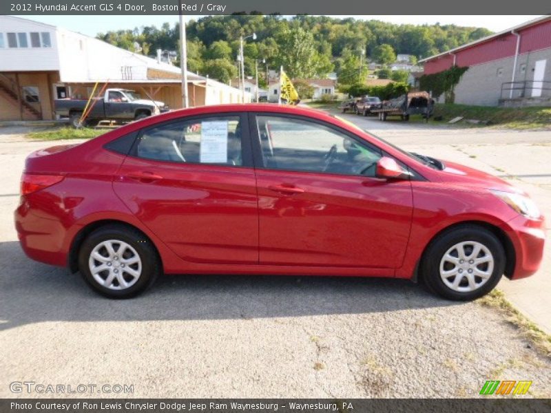 Boston Red / Gray 2012 Hyundai Accent GLS 4 Door