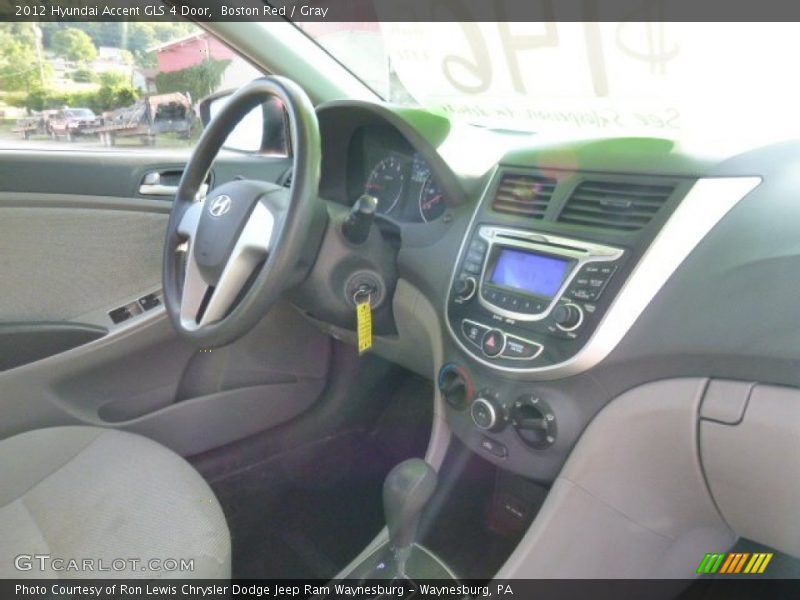 Boston Red / Gray 2012 Hyundai Accent GLS 4 Door
