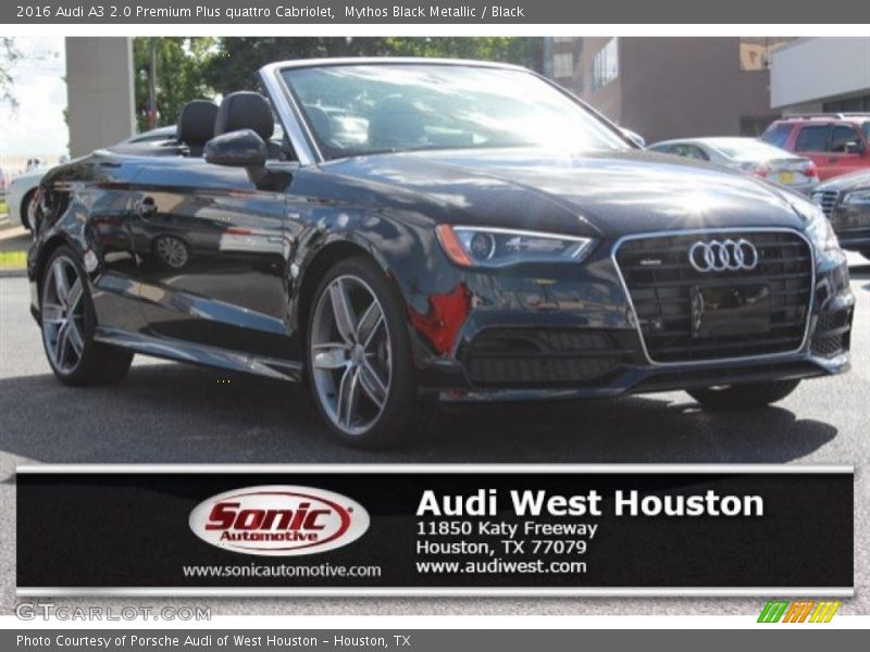Mythos Black Metallic / Black 2016 Audi A3 2.0 Premium Plus quattro Cabriolet