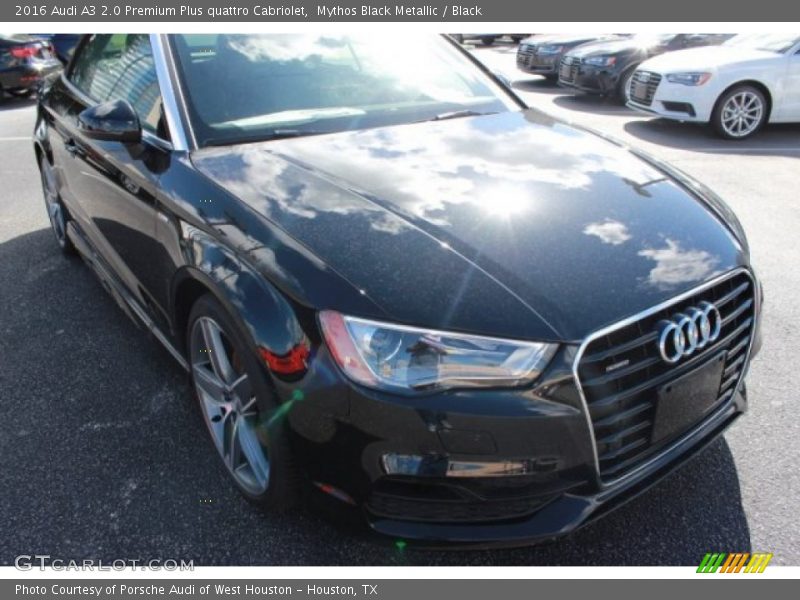 Mythos Black Metallic / Black 2016 Audi A3 2.0 Premium Plus quattro Cabriolet