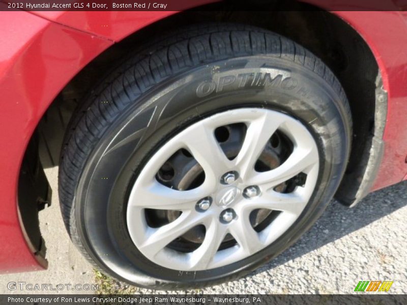 Boston Red / Gray 2012 Hyundai Accent GLS 4 Door