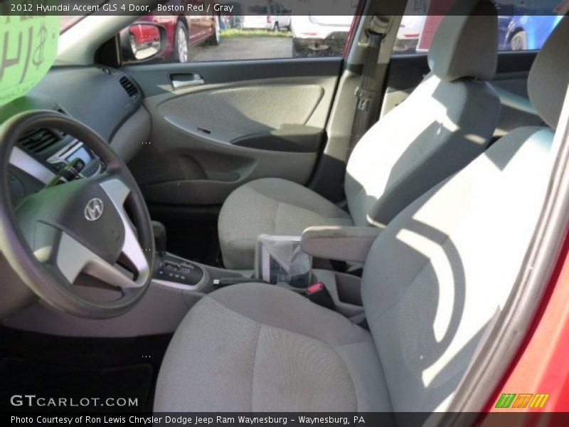 Boston Red / Gray 2012 Hyundai Accent GLS 4 Door