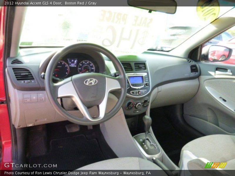 Boston Red / Gray 2012 Hyundai Accent GLS 4 Door