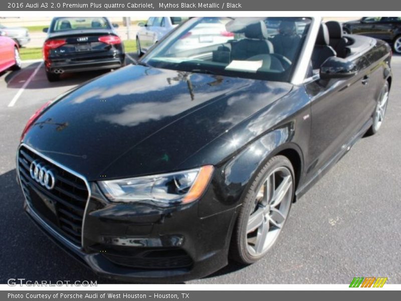 Mythos Black Metallic / Black 2016 Audi A3 2.0 Premium Plus quattro Cabriolet