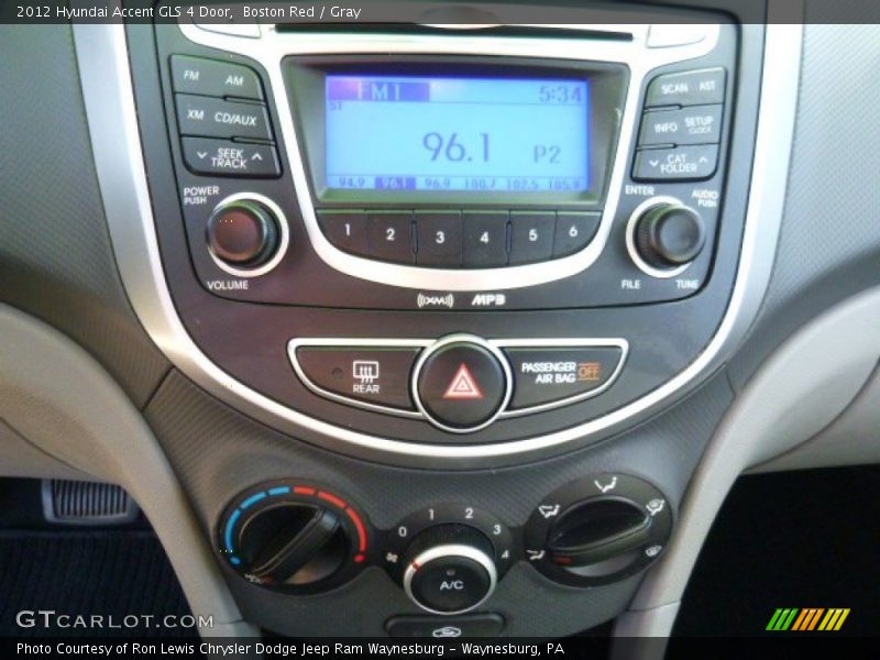 Boston Red / Gray 2012 Hyundai Accent GLS 4 Door