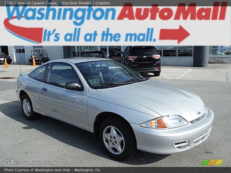 Ultra Silver Metallic / Graphite 2002 Chevrolet Cavalier Coupe