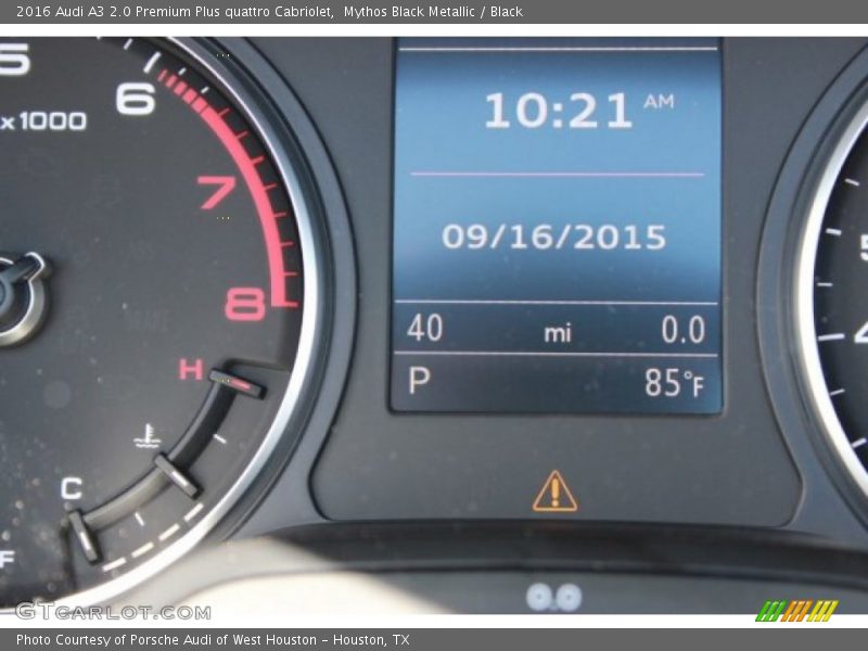 Mythos Black Metallic / Black 2016 Audi A3 2.0 Premium Plus quattro Cabriolet