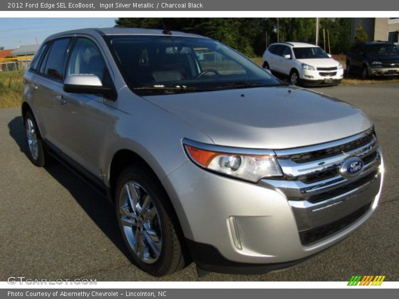 Ingot Silver Metallic / Charcoal Black 2012 Ford Edge SEL EcoBoost