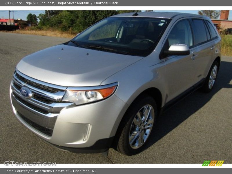 Ingot Silver Metallic / Charcoal Black 2012 Ford Edge SEL EcoBoost