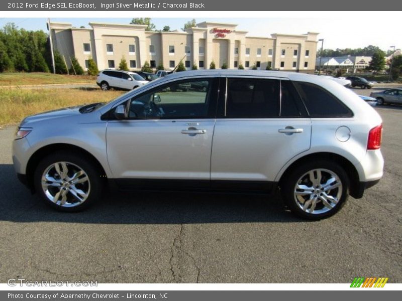 Ingot Silver Metallic / Charcoal Black 2012 Ford Edge SEL EcoBoost