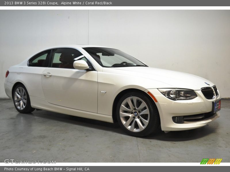 Alpine White / Coral Red/Black 2013 BMW 3 Series 328i Coupe