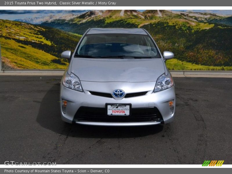 Classic Silver Metallic / Misty Gray 2015 Toyota Prius Two Hybrid