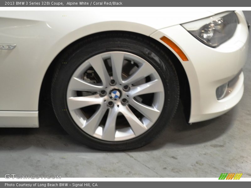 Alpine White / Coral Red/Black 2013 BMW 3 Series 328i Coupe