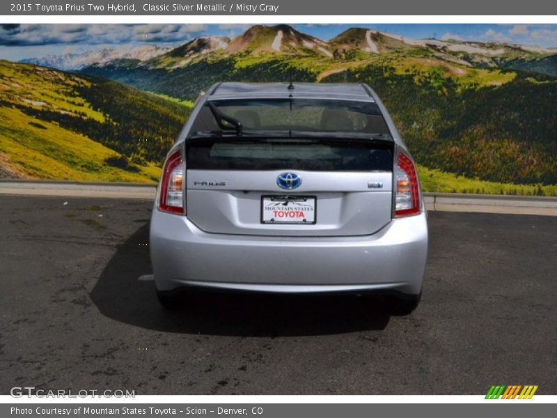 Classic Silver Metallic / Misty Gray 2015 Toyota Prius Two Hybrid