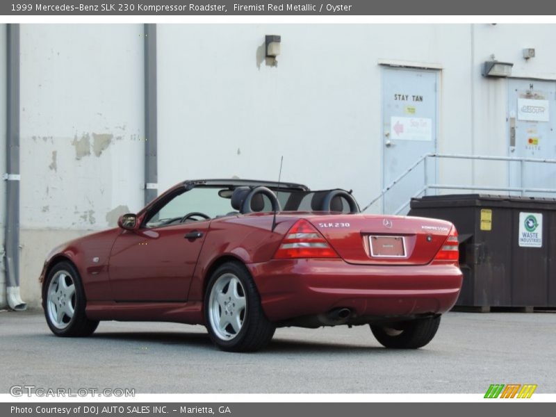 Firemist Red Metallic / Oyster 1999 Mercedes-Benz SLK 230 Kompressor Roadster