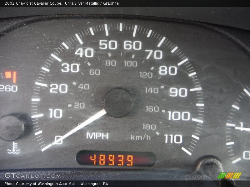 Ultra Silver Metallic / Graphite 2002 Chevrolet Cavalier Coupe