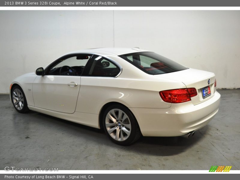 Alpine White / Coral Red/Black 2013 BMW 3 Series 328i Coupe