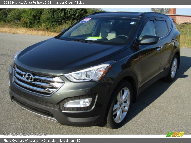 Juniper Green / Beige 2013 Hyundai Santa Fe Sport 2.0T