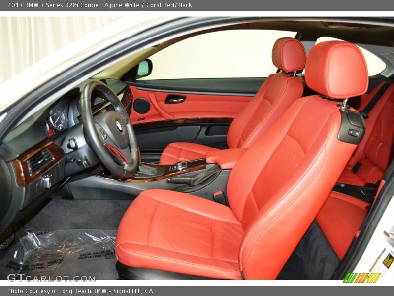 Alpine White / Coral Red/Black 2013 BMW 3 Series 328i Coupe