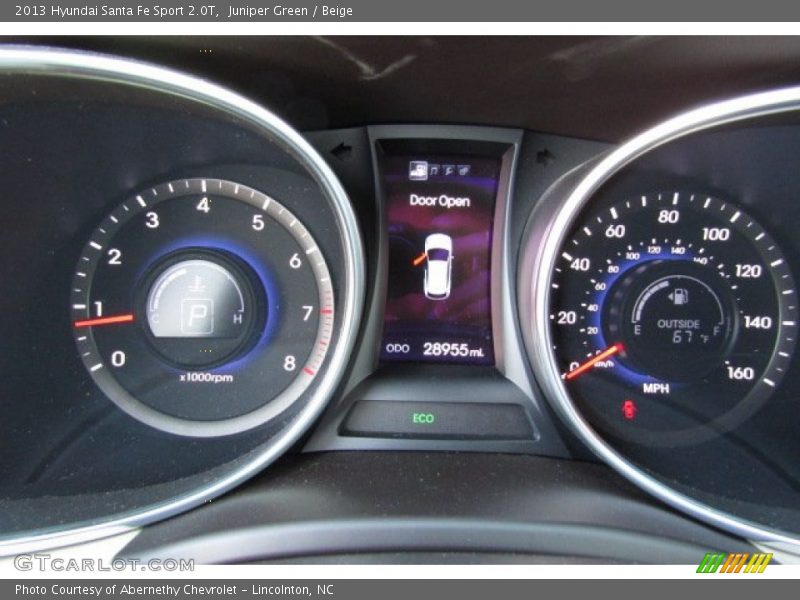 Juniper Green / Beige 2013 Hyundai Santa Fe Sport 2.0T