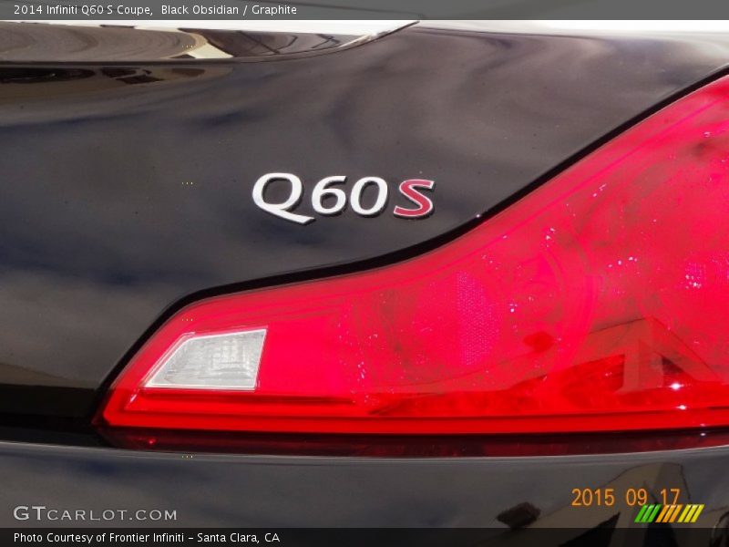 Black Obsidian / Graphite 2014 Infiniti Q60 S Coupe