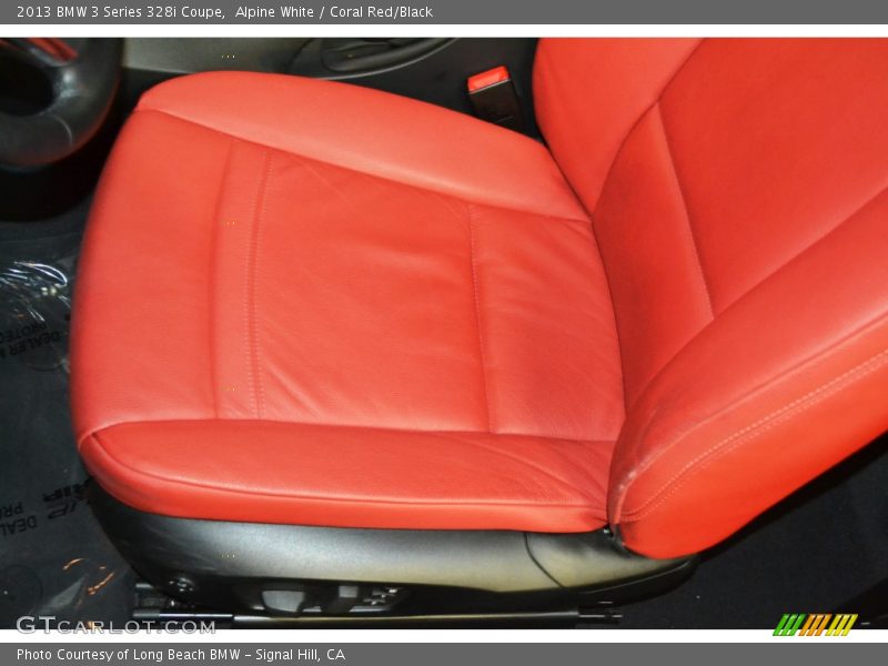 Alpine White / Coral Red/Black 2013 BMW 3 Series 328i Coupe