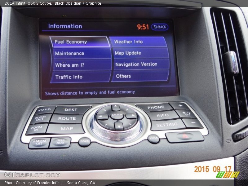 Black Obsidian / Graphite 2014 Infiniti Q60 S Coupe