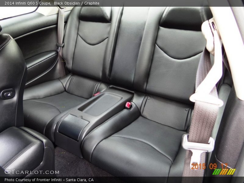 Rear Seat of 2014 Q60 S Coupe