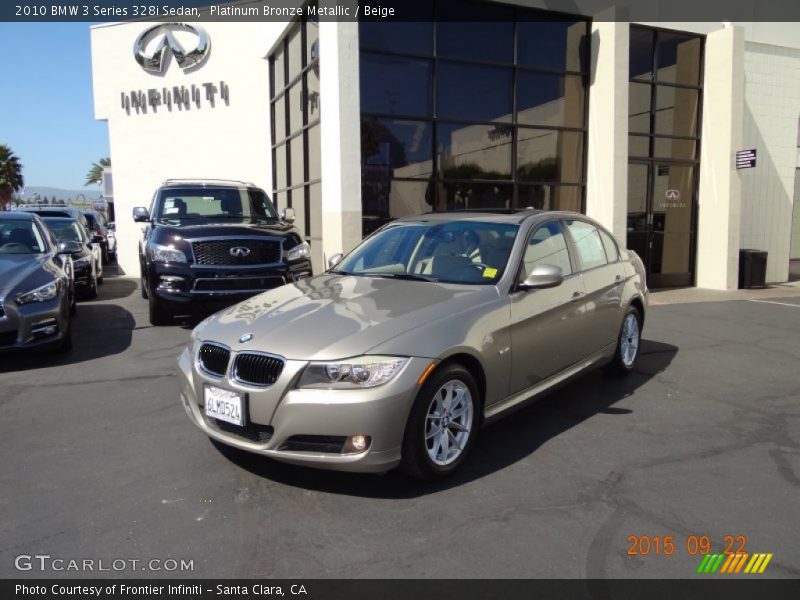 Platinum Bronze Metallic / Beige 2010 BMW 3 Series 328i Sedan