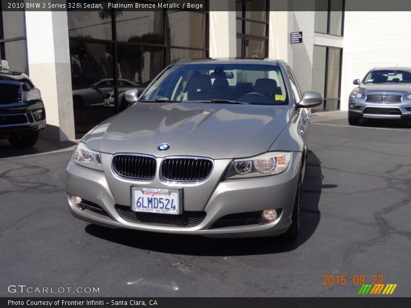 Platinum Bronze Metallic / Beige 2010 BMW 3 Series 328i Sedan