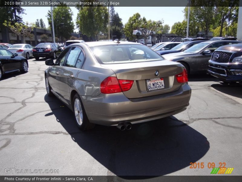 Platinum Bronze Metallic / Beige 2010 BMW 3 Series 328i Sedan