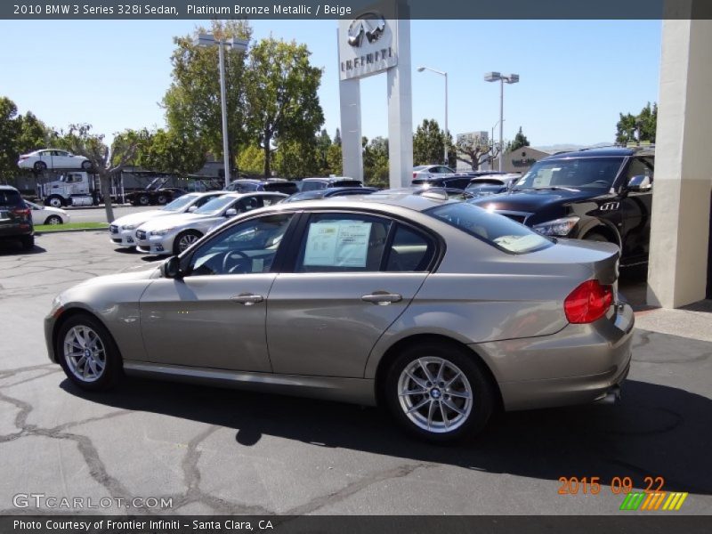 Platinum Bronze Metallic / Beige 2010 BMW 3 Series 328i Sedan