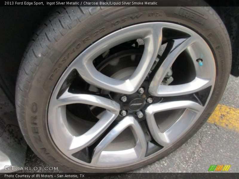 Ingot Silver Metallic / Charcoal Black/Liquid Silver Smoke Metallic 2013 Ford Edge Sport