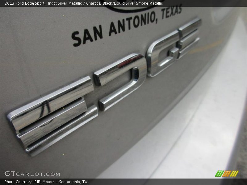 Ingot Silver Metallic / Charcoal Black/Liquid Silver Smoke Metallic 2013 Ford Edge Sport