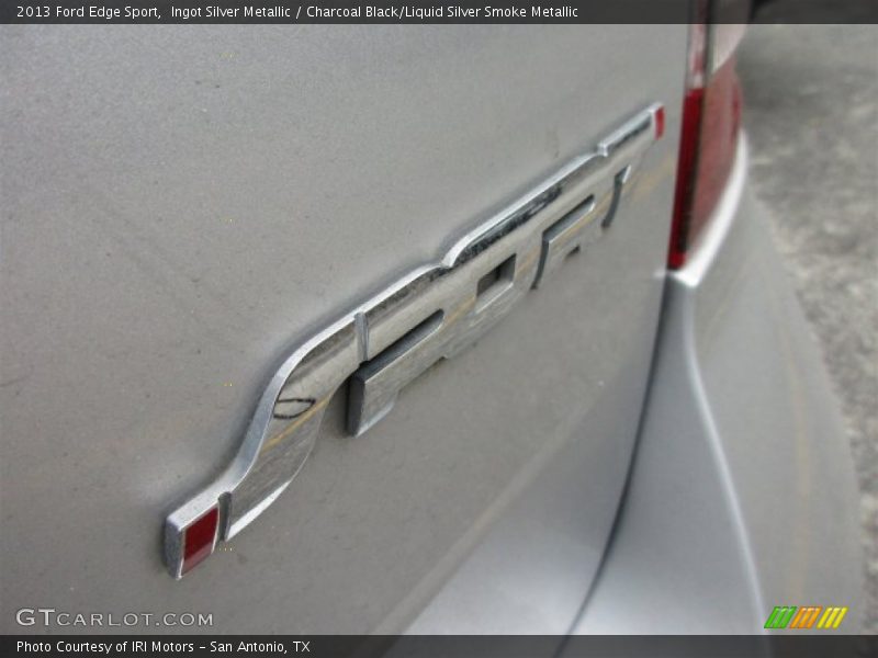 Ingot Silver Metallic / Charcoal Black/Liquid Silver Smoke Metallic 2013 Ford Edge Sport