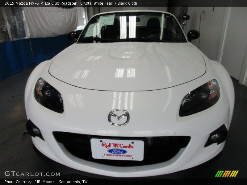 Crystal White Pearl / Black Cloth 2015 Mazda MX-5 Miata Club Roadster