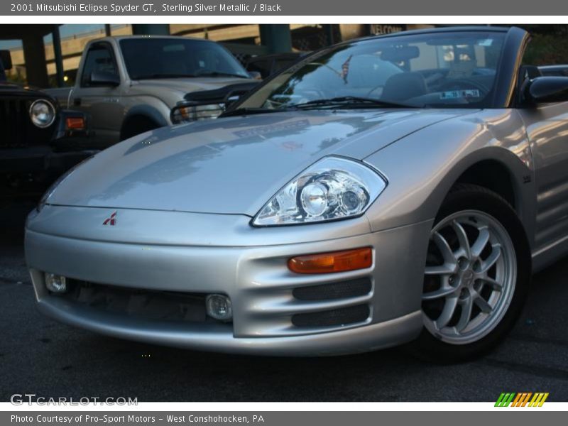 Sterling Silver Metallic / Black 2001 Mitsubishi Eclipse Spyder GT