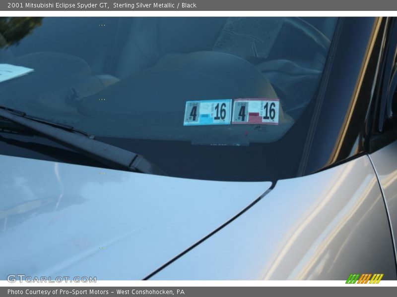 Sterling Silver Metallic / Black 2001 Mitsubishi Eclipse Spyder GT